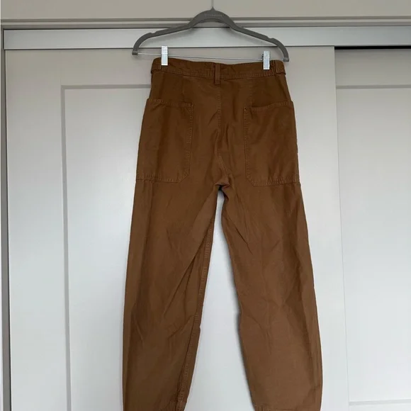 Everlane  Adjustable Waist Brown Barrel Pants - Picture 6 of 6